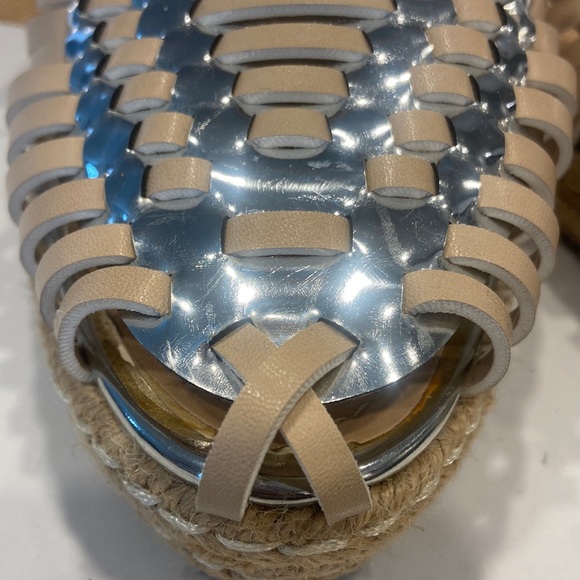 Catherine Malandrino | Miyoko Wedge Sandal | Size: 9 | Color: Silver Tan - Picture 13 of 17